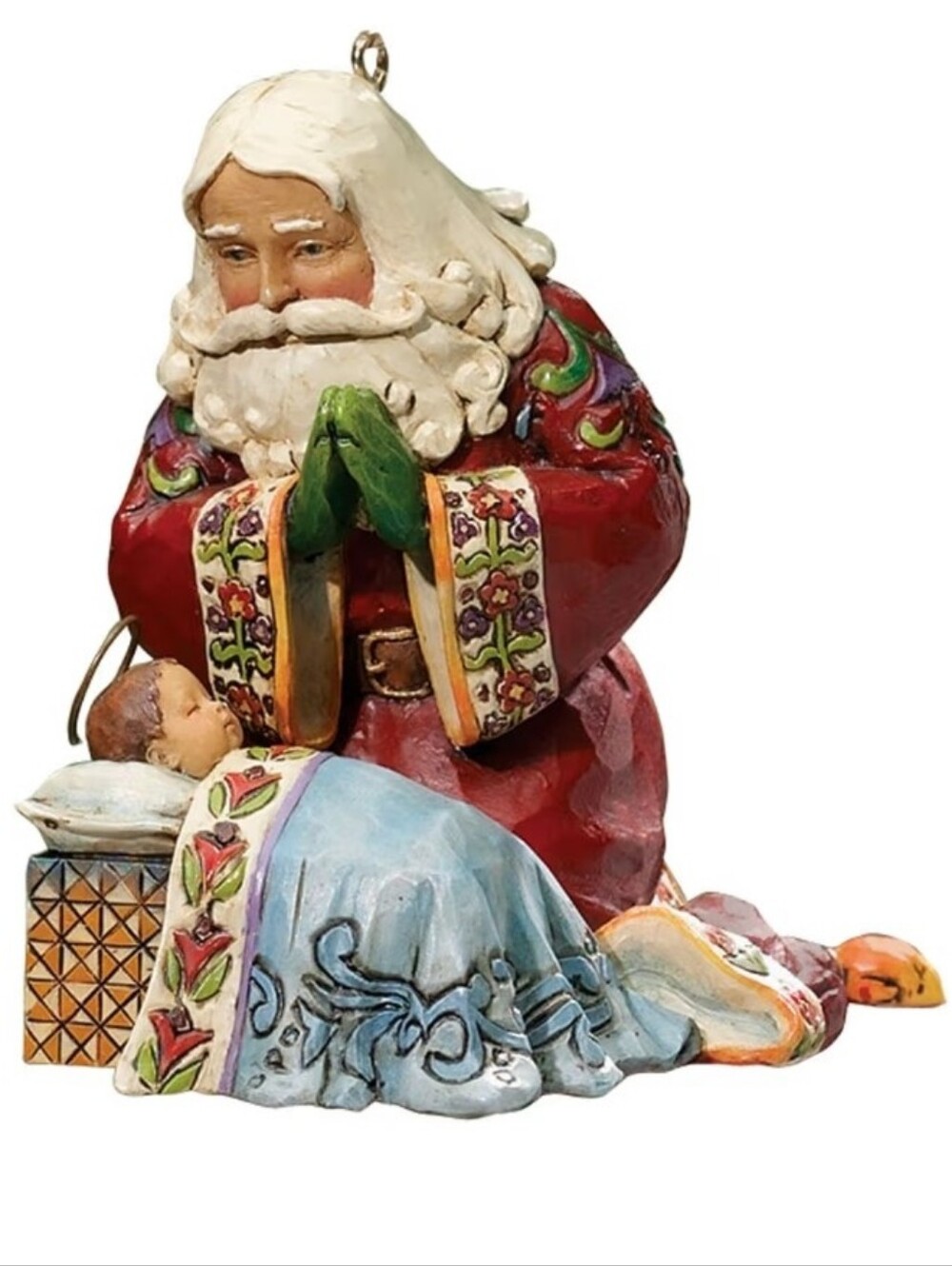 Jim Shore Heartwood Creek from Enesco Santa with Baby Jesus..